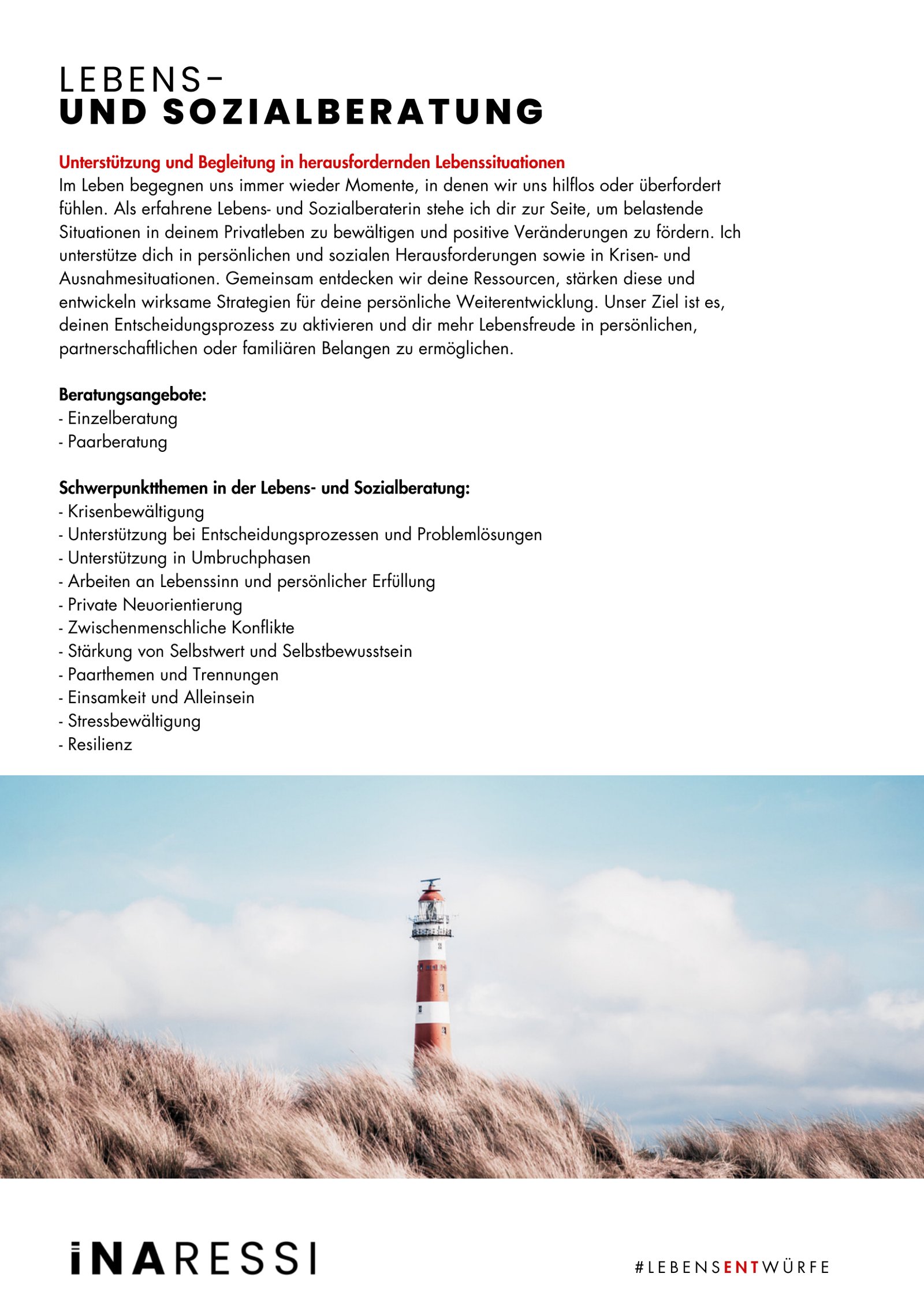 Lebens- & Sozialberatung – Infoblatt