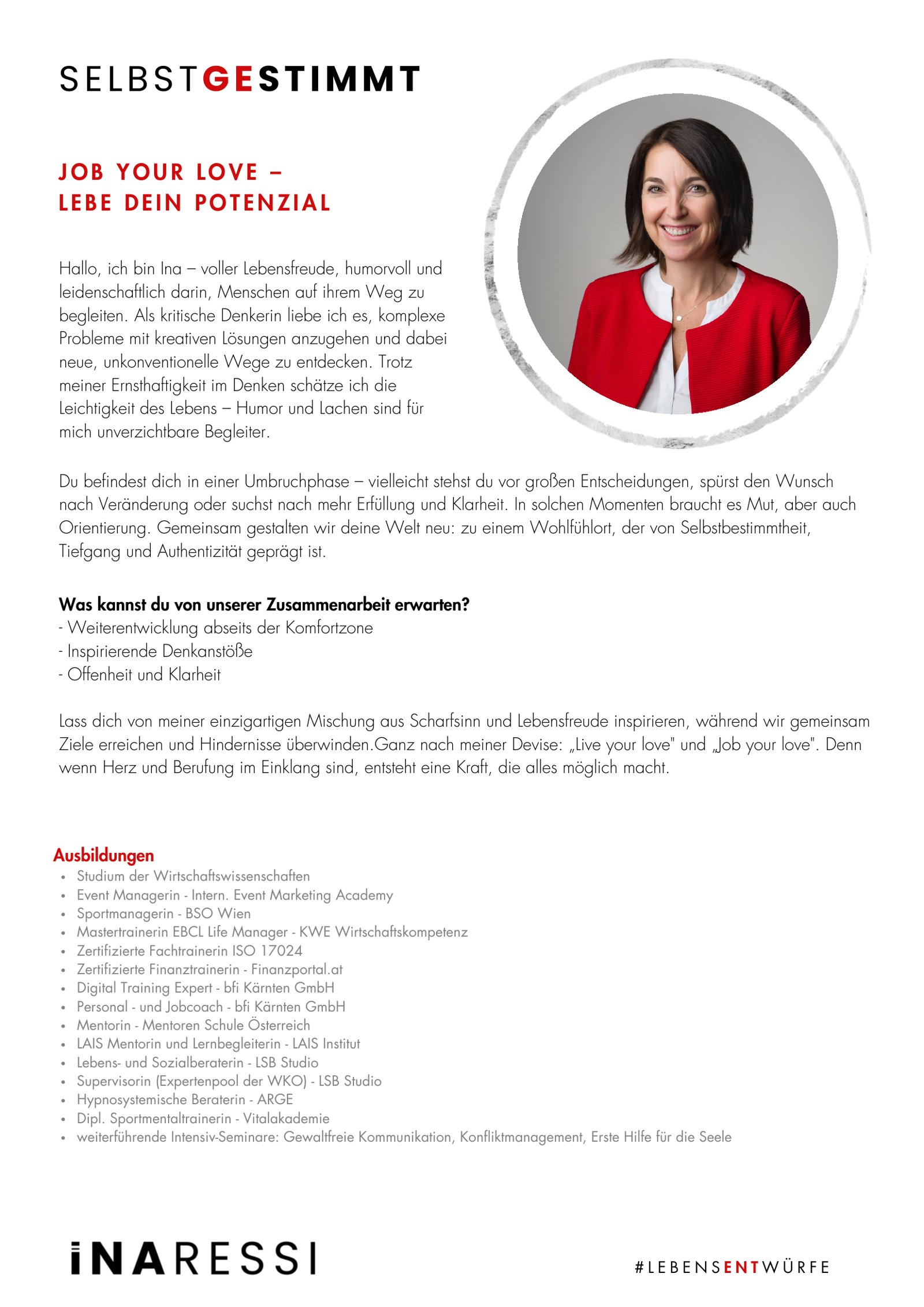 Selbstgestimmt – über Ina Ressi